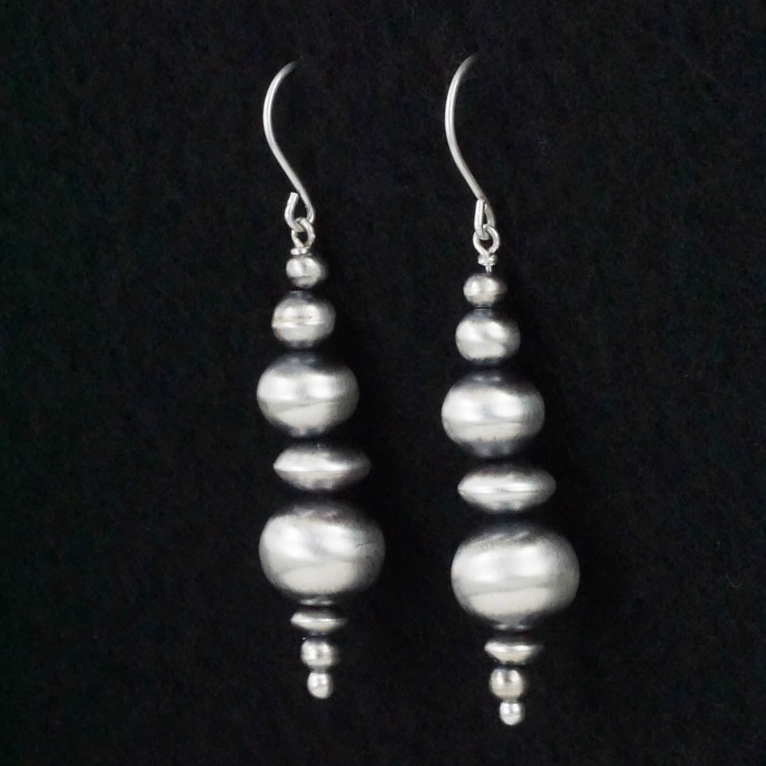 Dorinda Mariano Sterling Silver Navajo Pearl Earrings