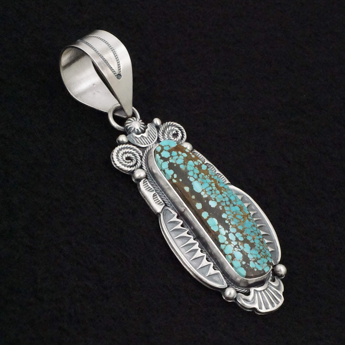 Jackson Hoskie Turquoise & Sterling Silver Pendant