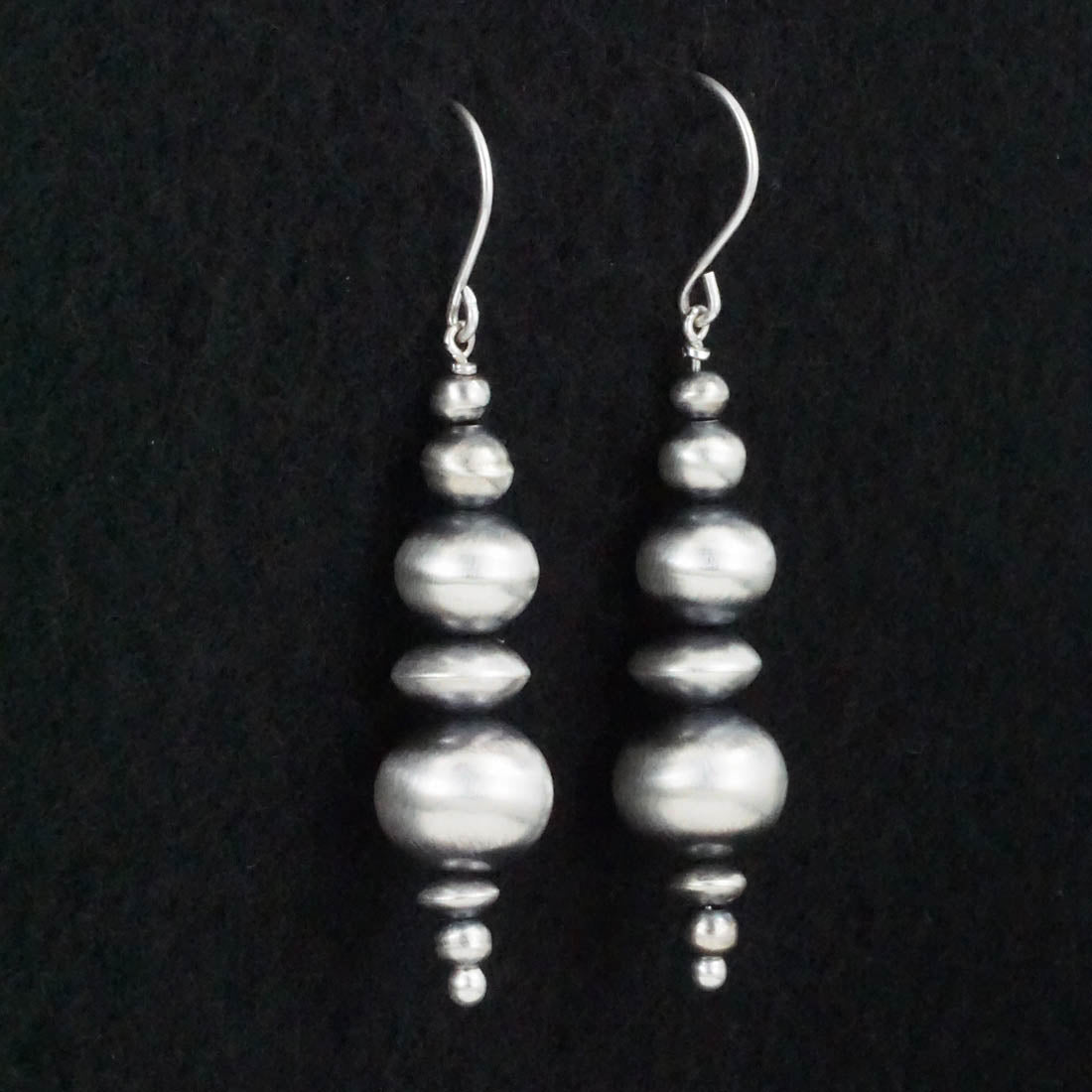 Dorinda Mariano Sterling Silver Navajo Pearl Earrings