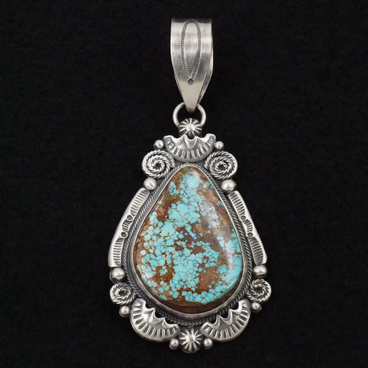 Jackson Hoskie Turquoise & Sterling Silver Pendant