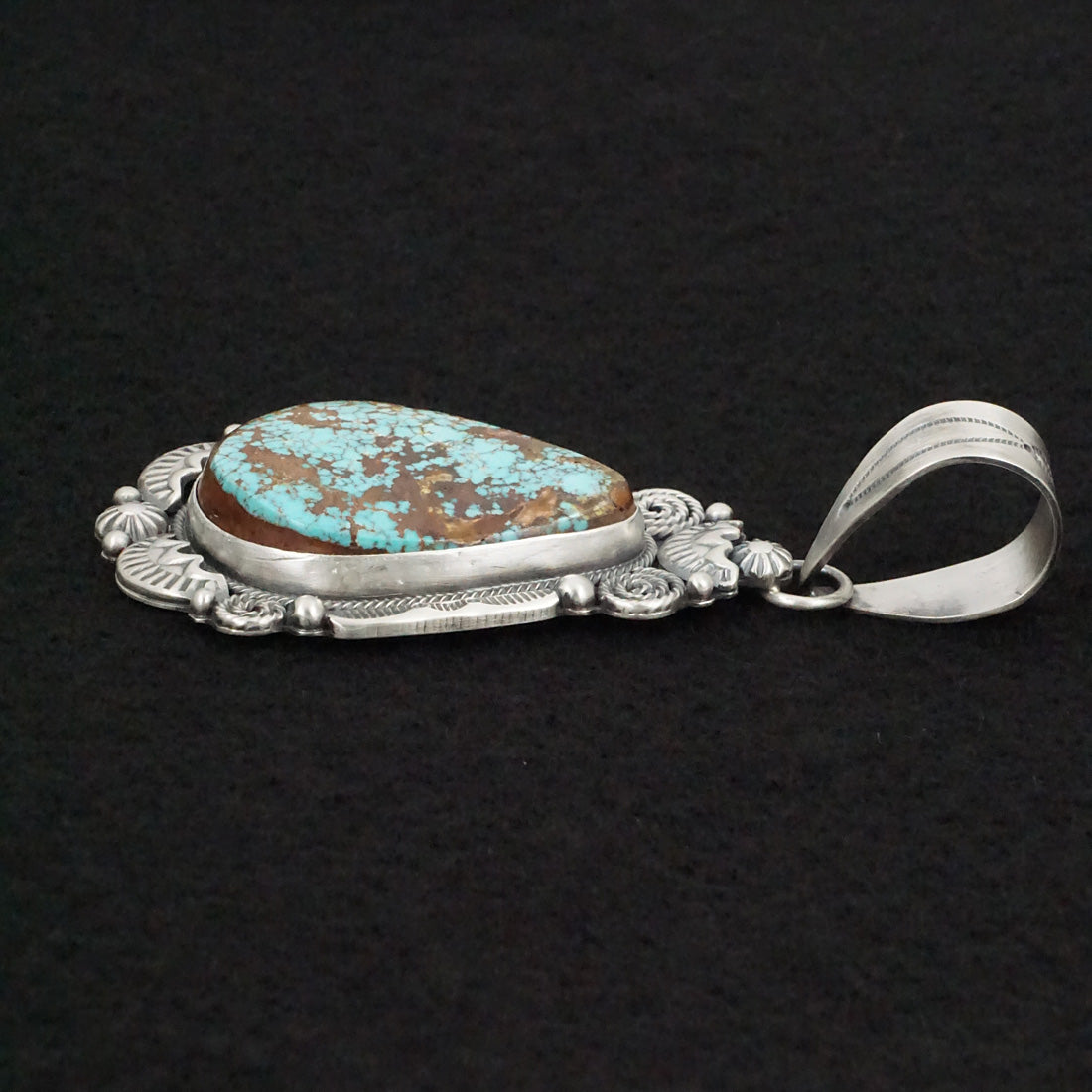 Jackson Hoskie Turquoise & Sterling Silver Pendant