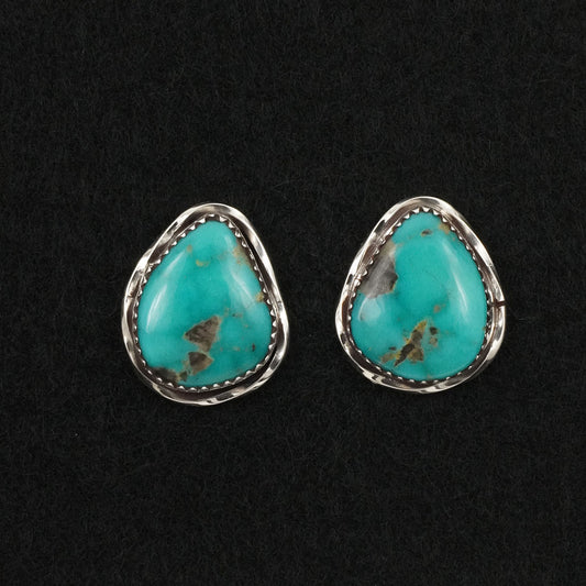 Ernest Hawthorne Turquoise & Sterling Silver Earrings
