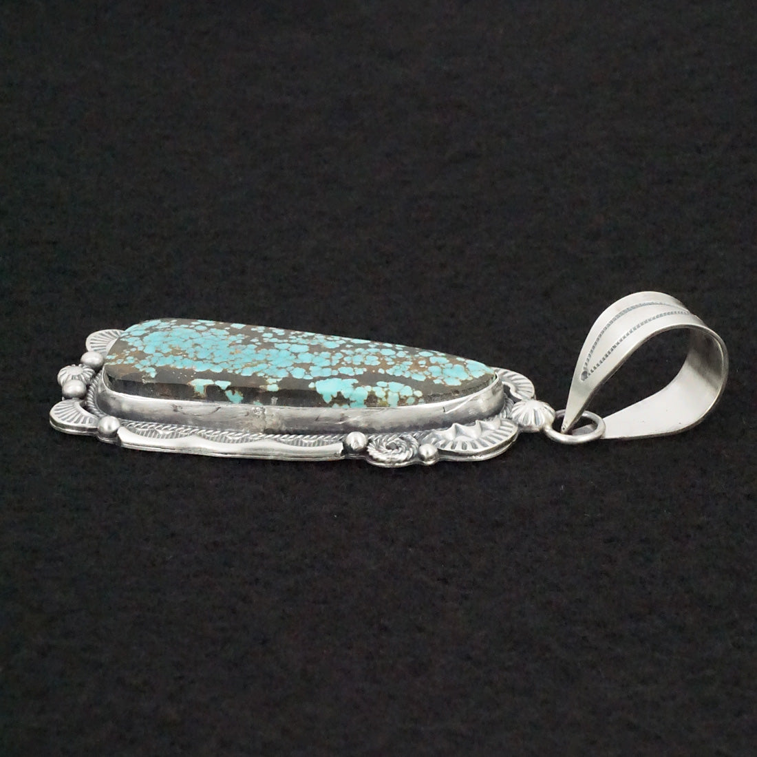 Jackson Hoskie Turquoise & Sterling Silver Pendant