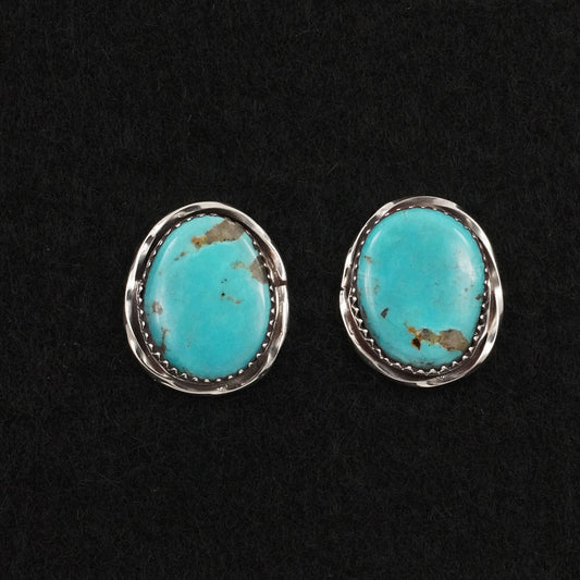 Ernest Hawthorne Turquoise & Sterling Silver Earrings