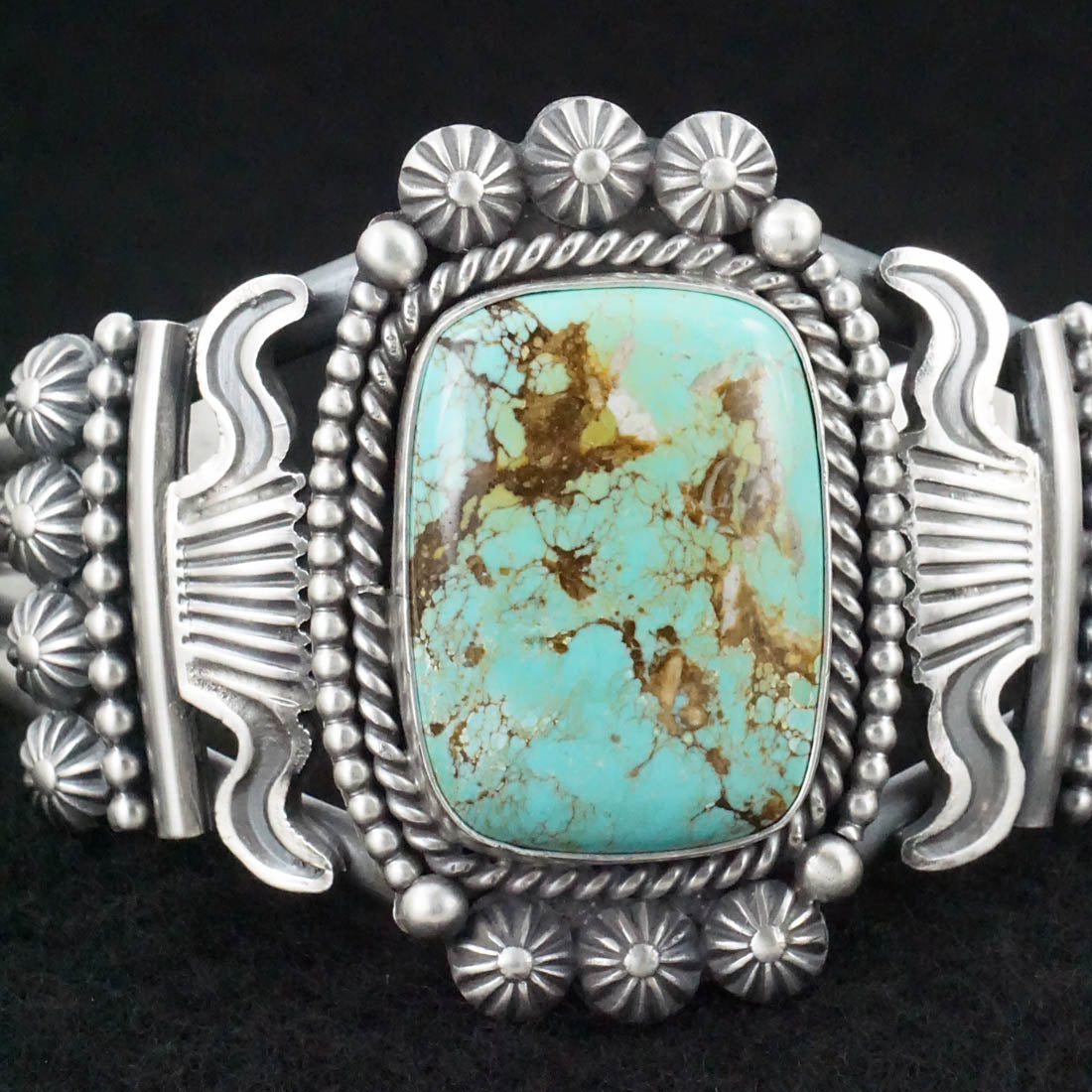 Michael Calladitto Turquoise & Sterling Silver Bracelet