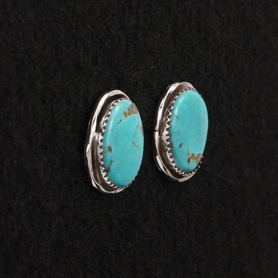 Ernest Hawthorne Turquoise & Sterling Silver Earrings