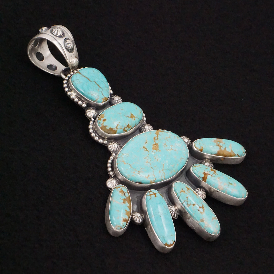 Darrin Livingston Turquoise & Sterling Silver Earrings & Pendant