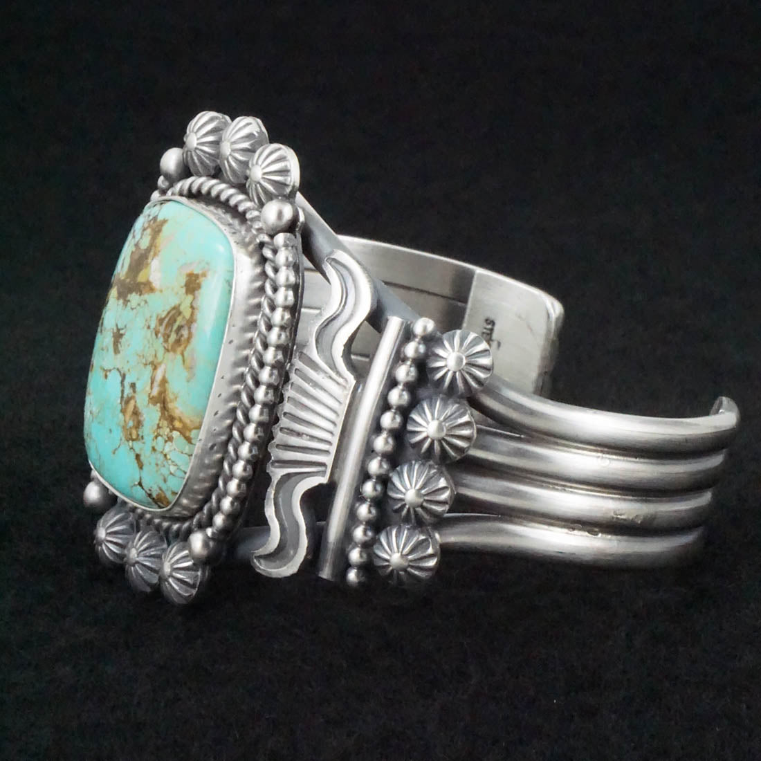 Michael Calladitto Turquoise & Sterling Silver Bracelet