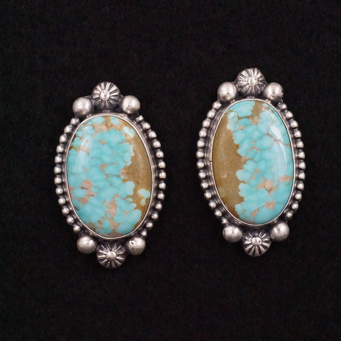 Darrin Livingston Turquoise & Sterling Silver Earrings & Pendant