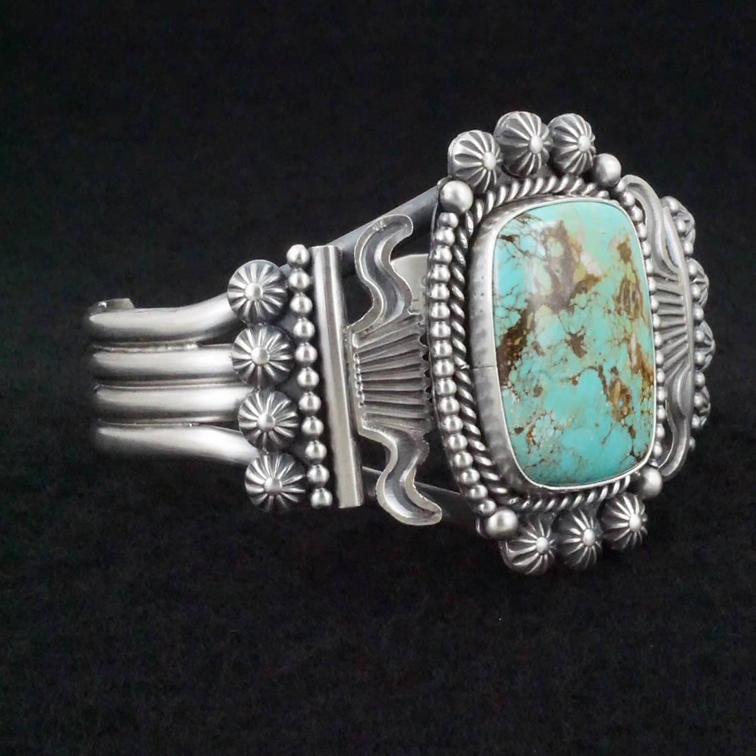 Michael Calladitto Turquoise & Sterling Silver Bracelet