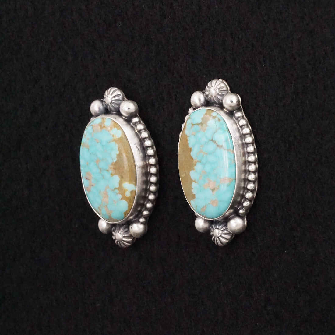 Darrin Livingston Turquoise & Sterling Silver Earrings & Pendant