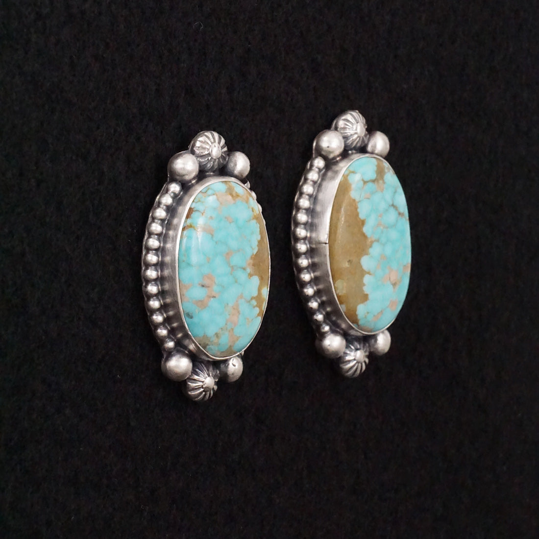 Darrin Livingston Turquoise & Sterling Silver Earrings & Pendant