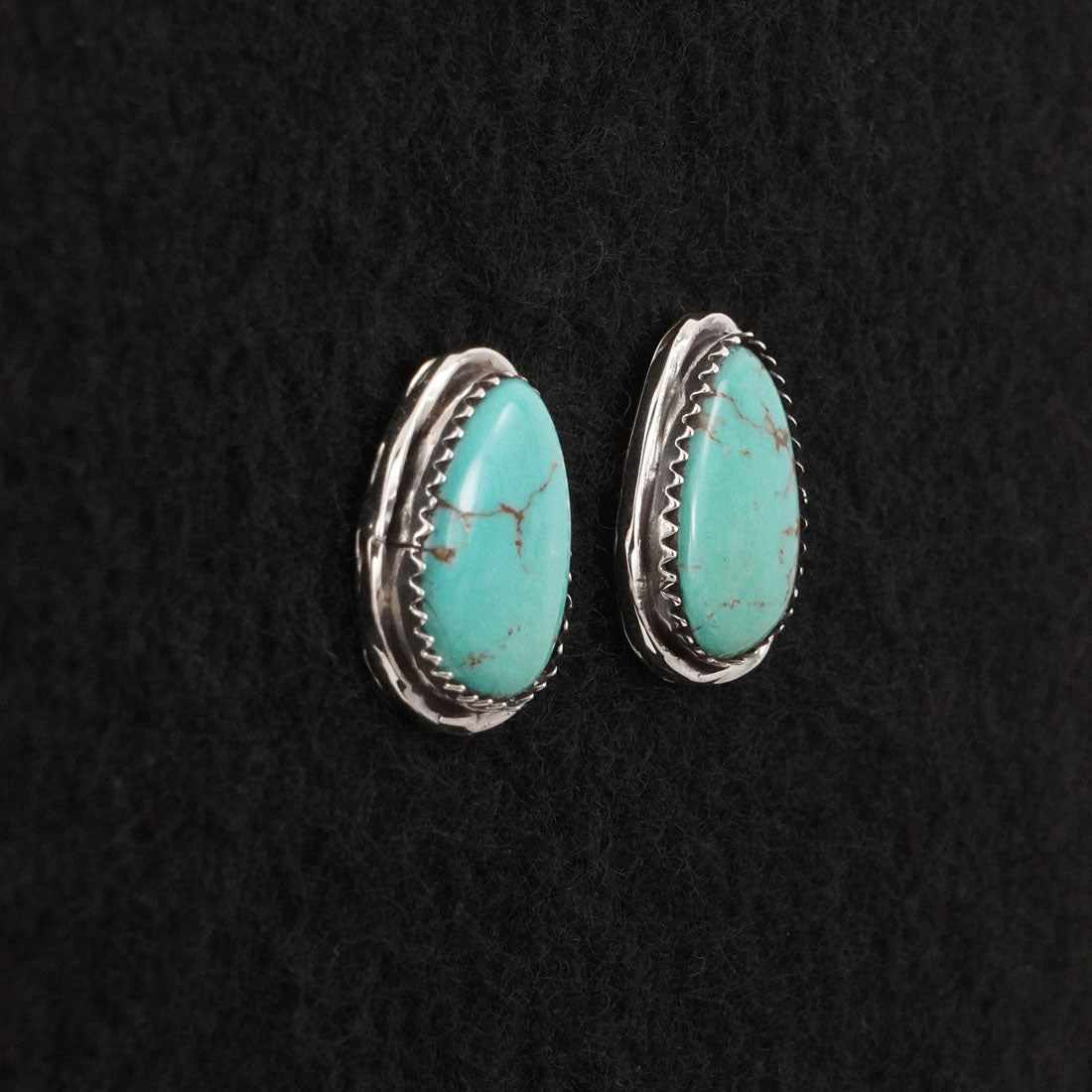 Ernest Hawthorne Turquoise & Sterling Silver Earrings