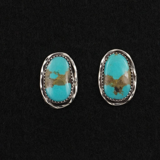 Ernest Hawthorne Turquoise & Sterling Silver Earrings