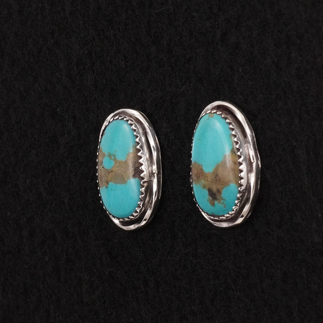 Ernest Hawthorne Turquoise & Sterling Silver Earrings