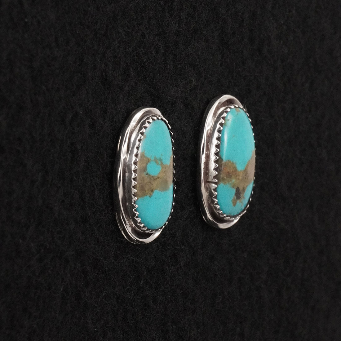 Ernest Hawthorne Turquoise & Sterling Silver Earrings