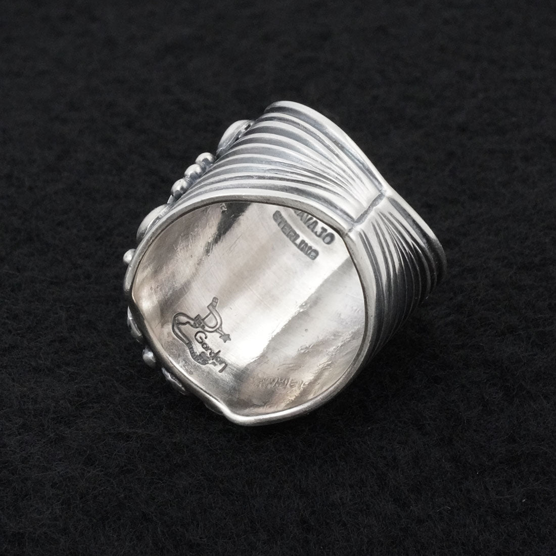 Delbert Gordon Turquoise & Sterling Silver Ring Size 11