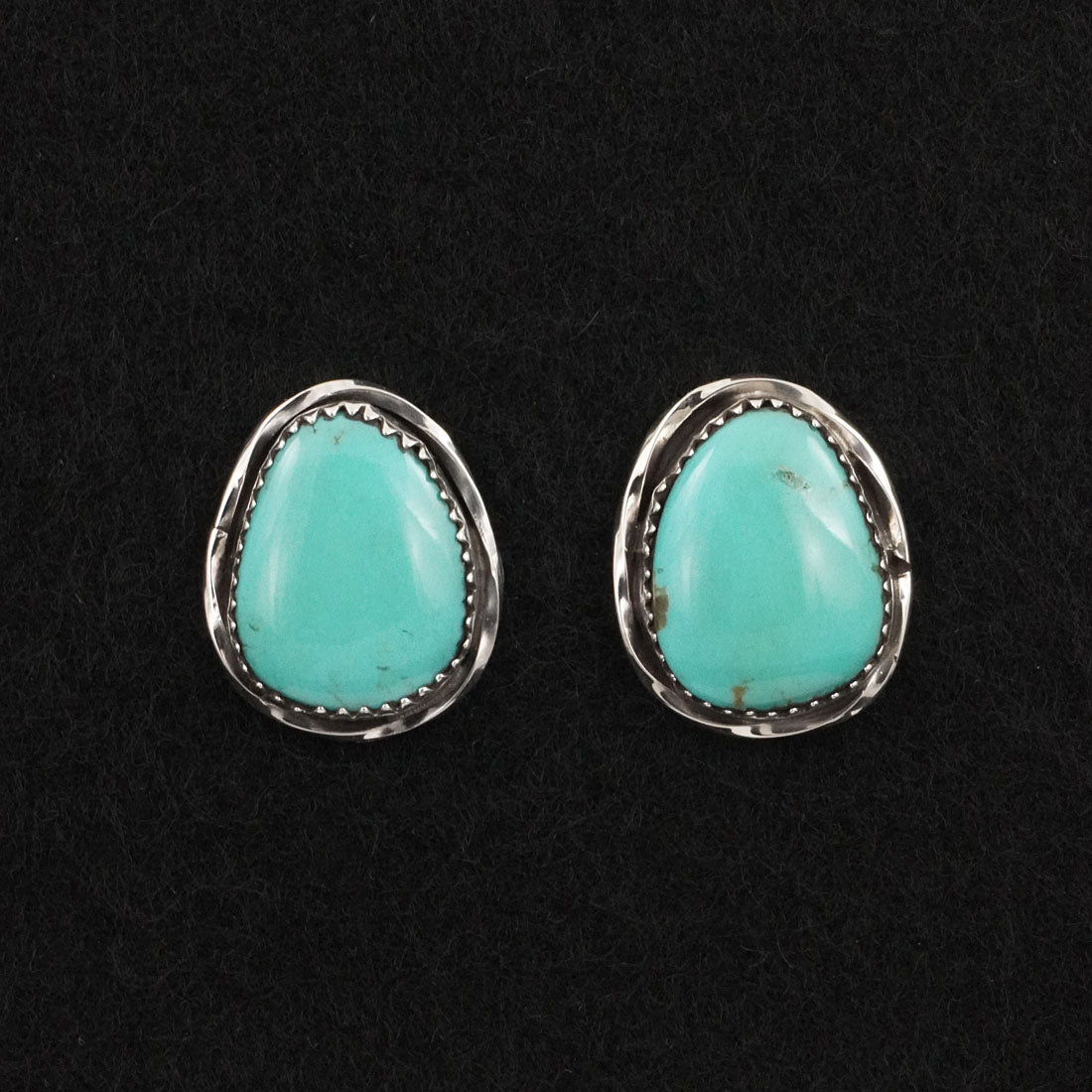 Ernest Hawthorne Turquoise & Sterling Silver Earrings