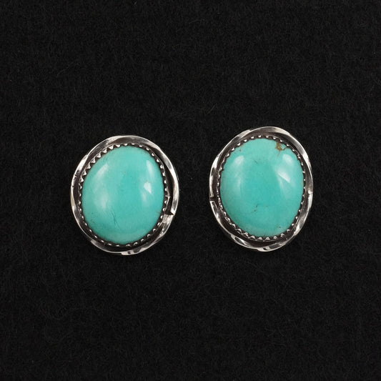 Ernest Hawthorne Turquoise & Sterling Silver Earrings