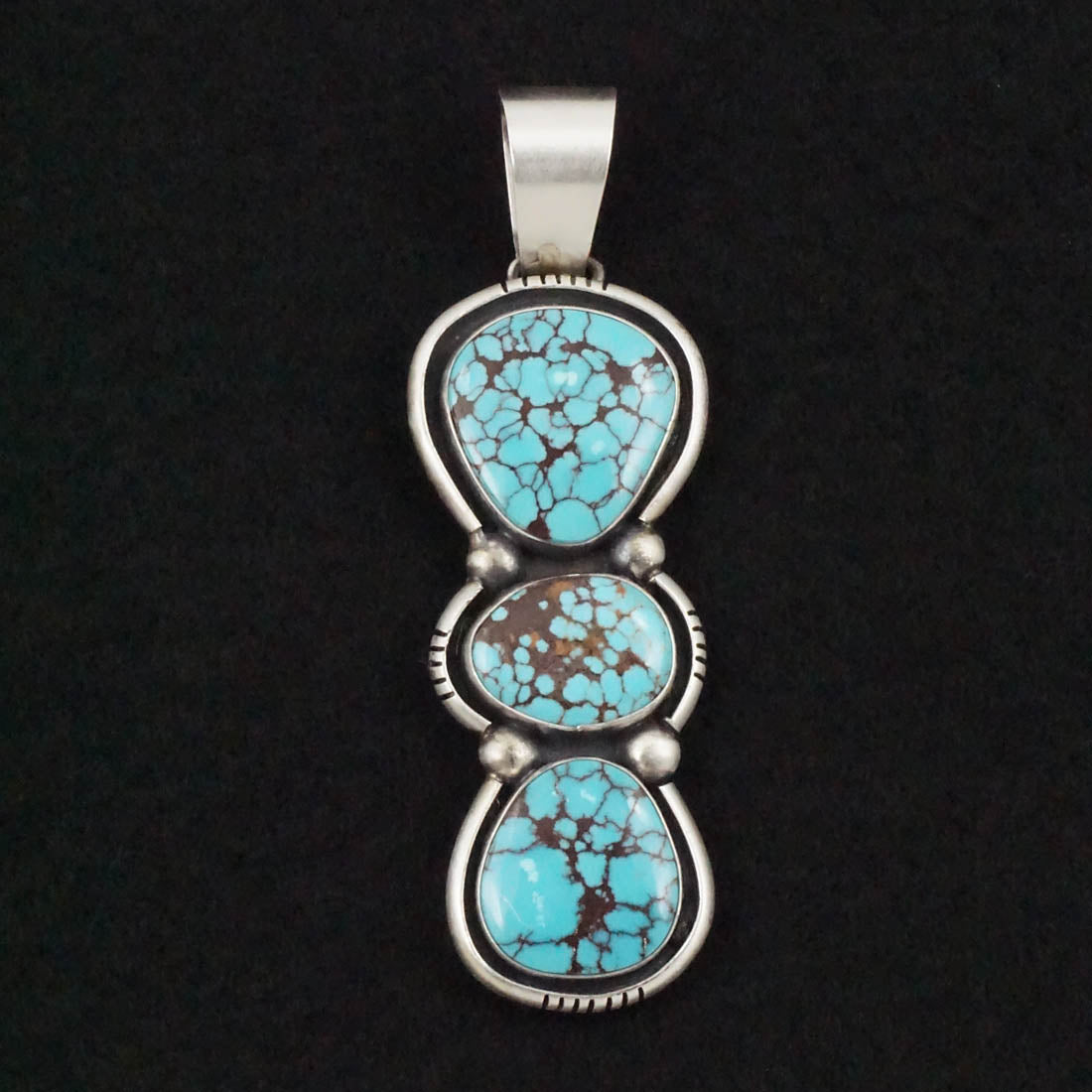 Paul Livingston Turquoise & Sterling Silver Pendant