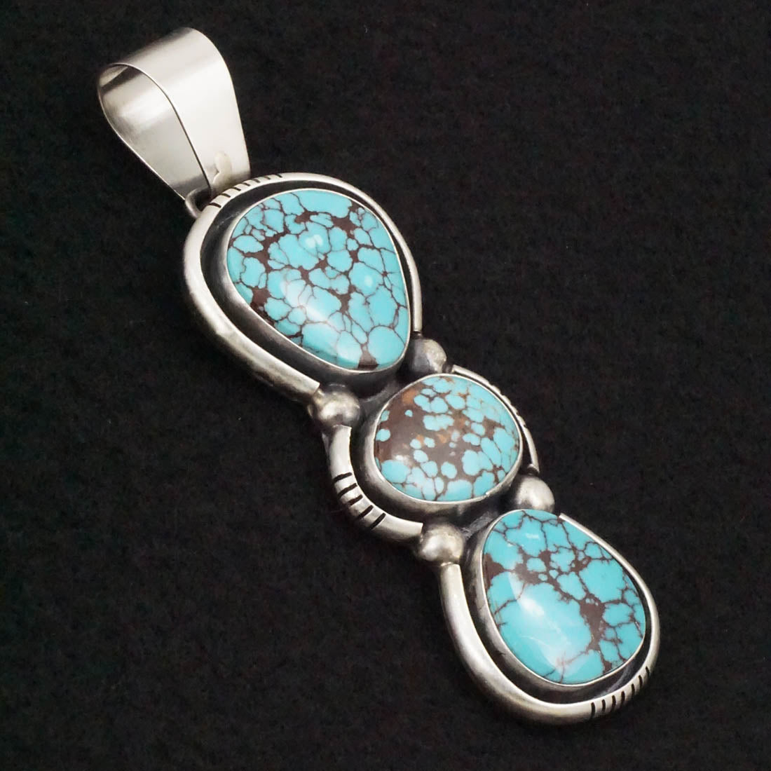 Paul Livingston Turquoise & Sterling Silver Pendant