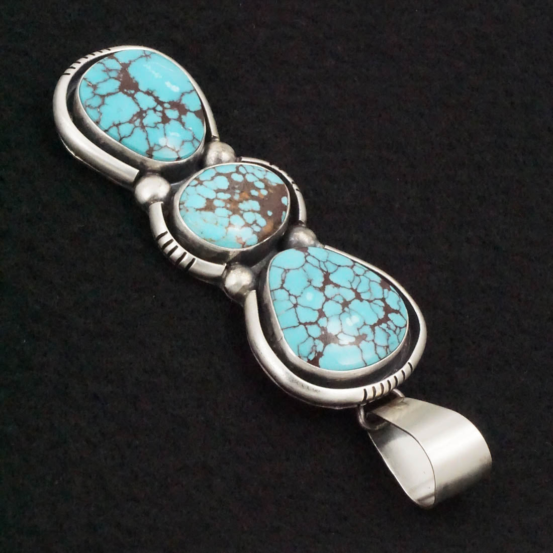 Paul Livingston Turquoise & Sterling Silver Pendant