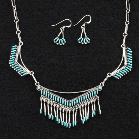 Mildred Ukestine Turquoise & Sterling Silver Necklace Set