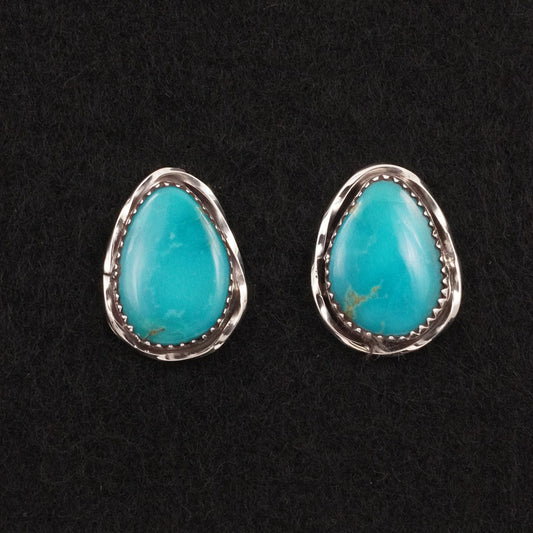 Ernest Hawthorne Turquoise & Sterling Silver Earrings
