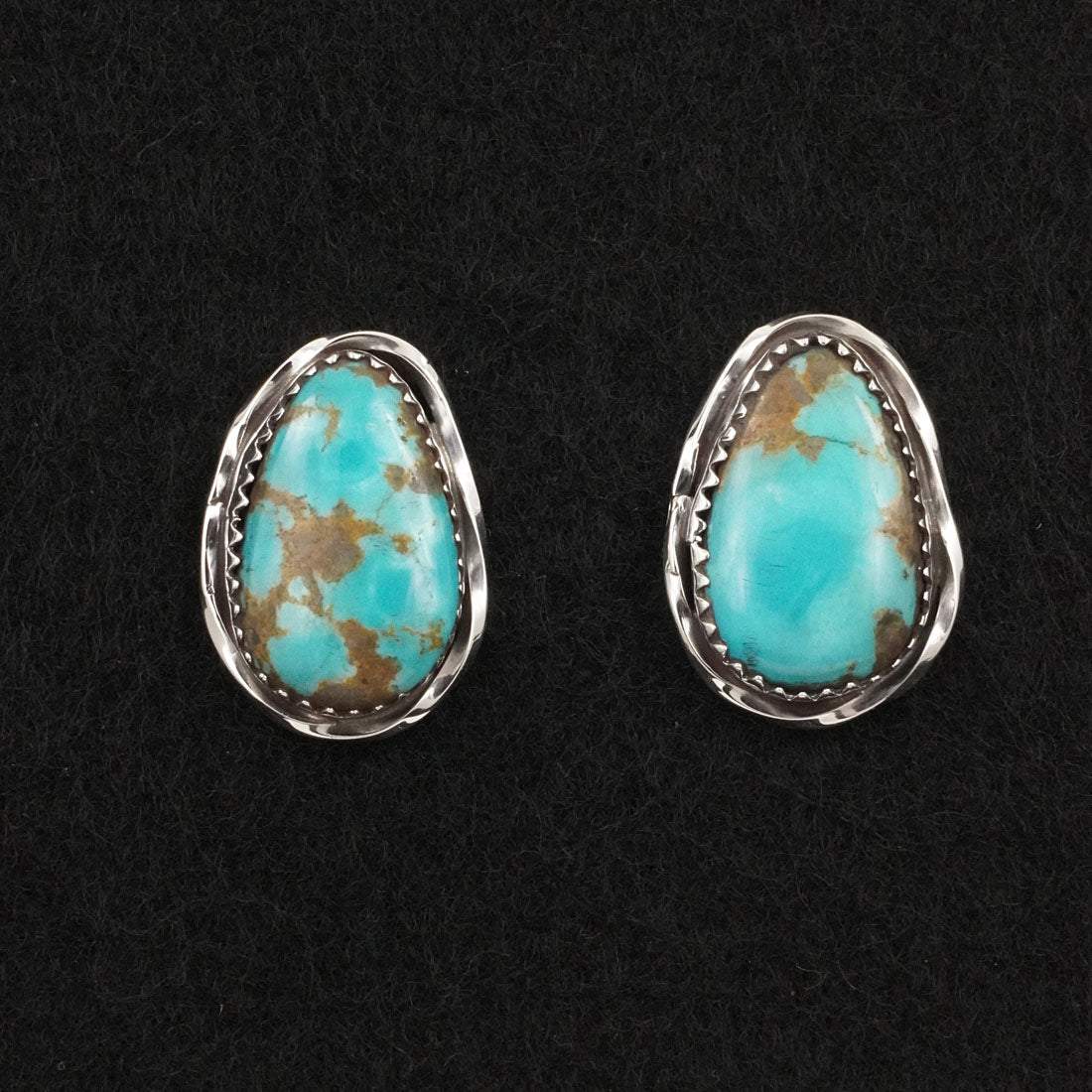 Ernest Hawthorne Turquoise & Sterling Silver Earrings