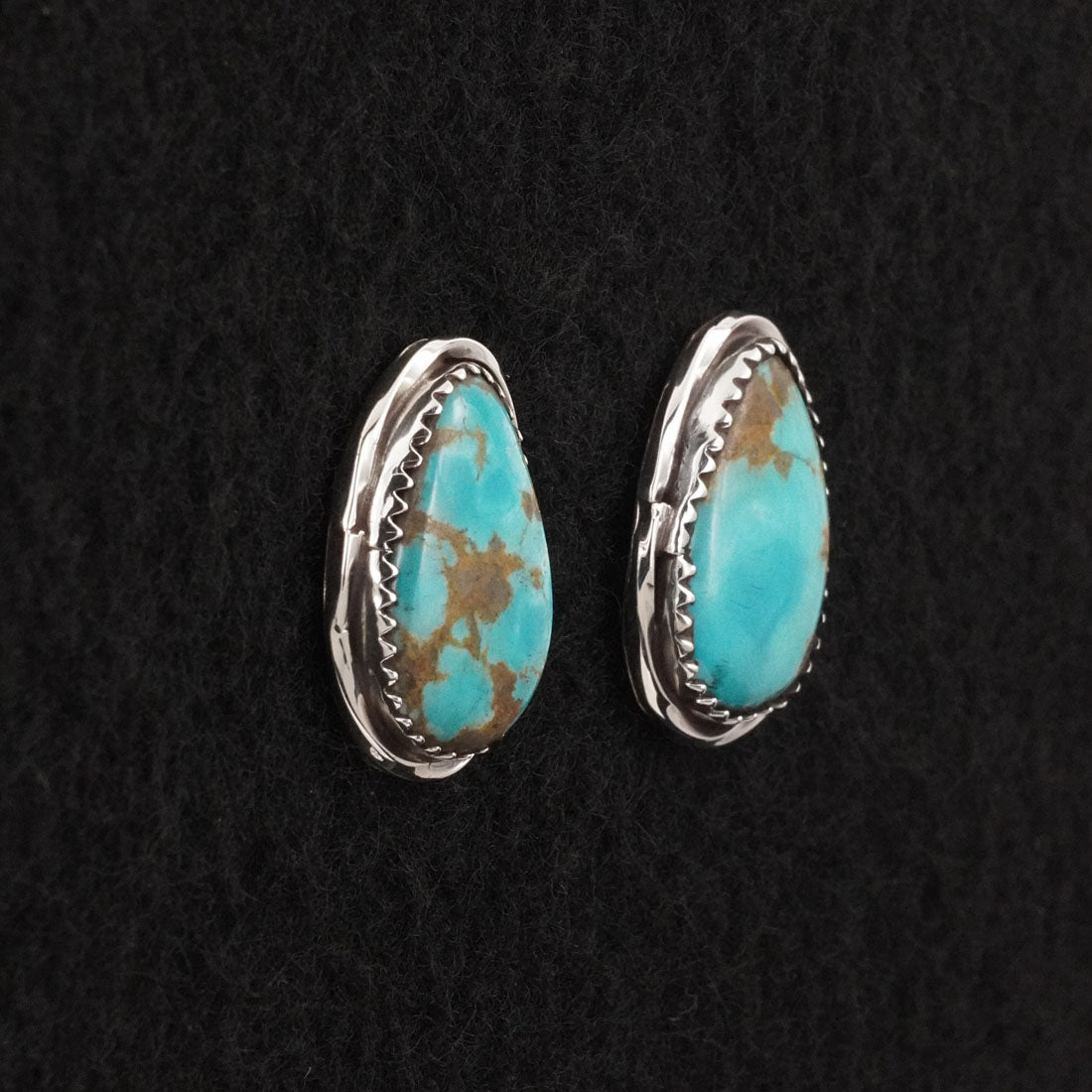 Ernest Hawthorne Turquoise & Sterling Silver Earrings