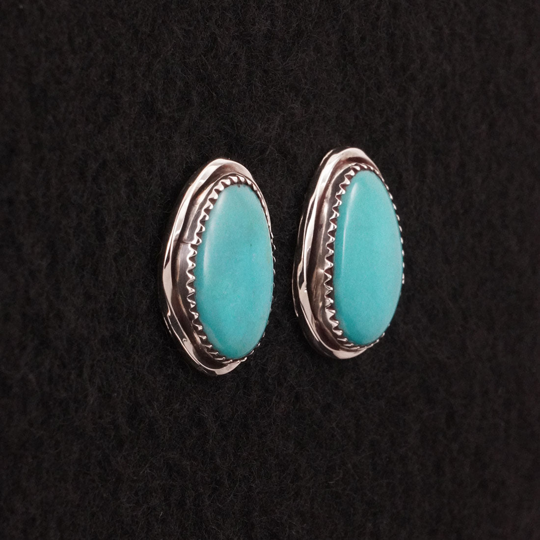 Ernest Hawthorne Turquoise & Sterling Silver Earrings