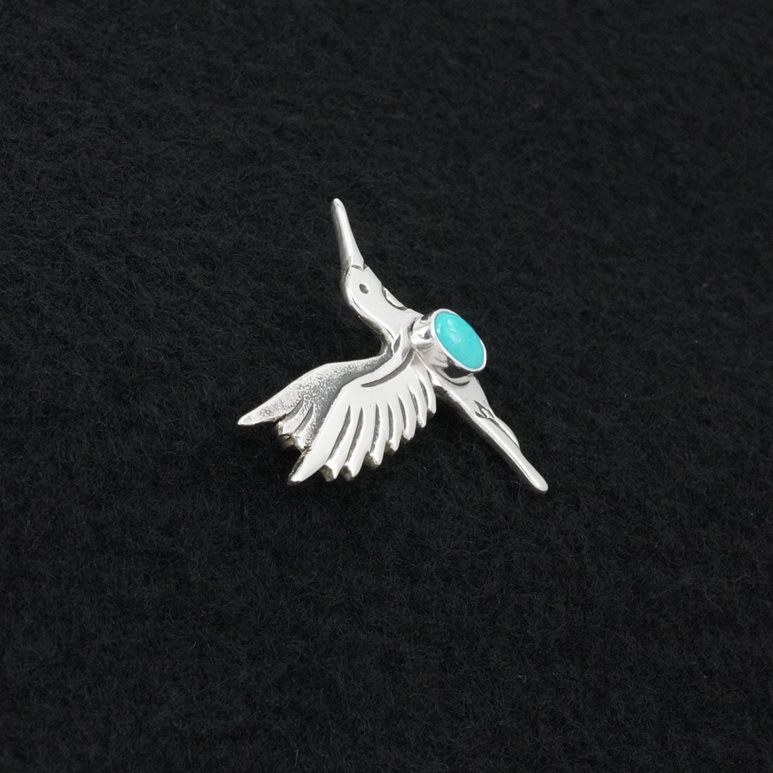 Lee Charley Turquoise & Sterling Silver Pendant/Pin