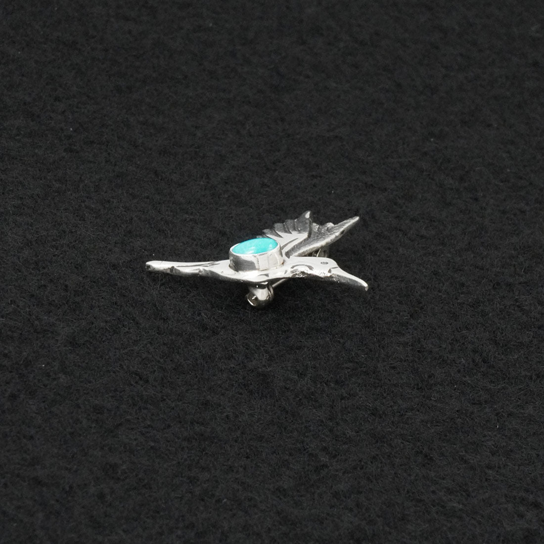 Lee Charley Turquoise & Sterling Silver Pendant/Pin