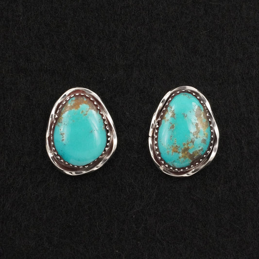 Ernest Hawthorne Turquoise & Sterling Silver Earrings