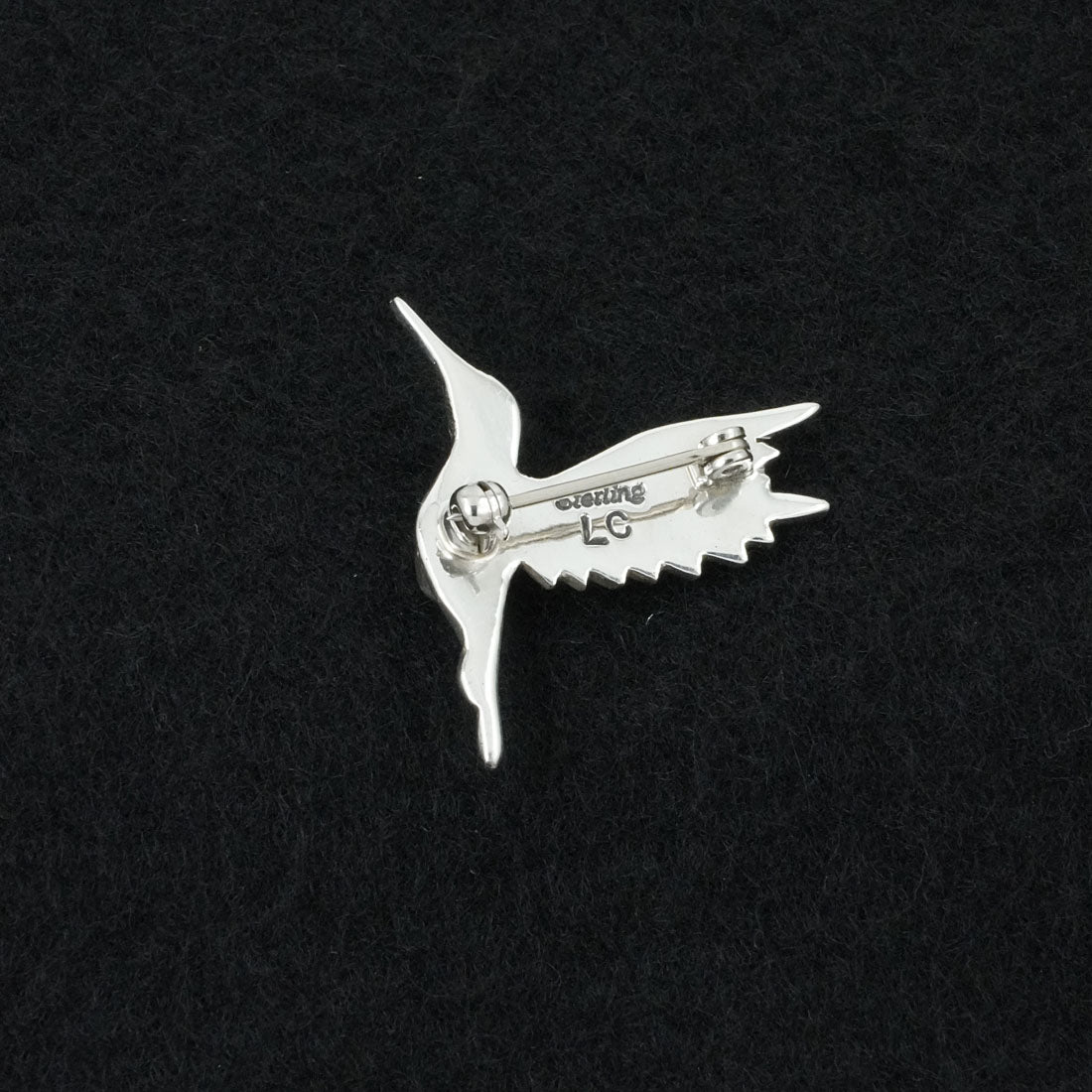 Lee Charley Turquoise & Sterling Silver Pendant/Pin
