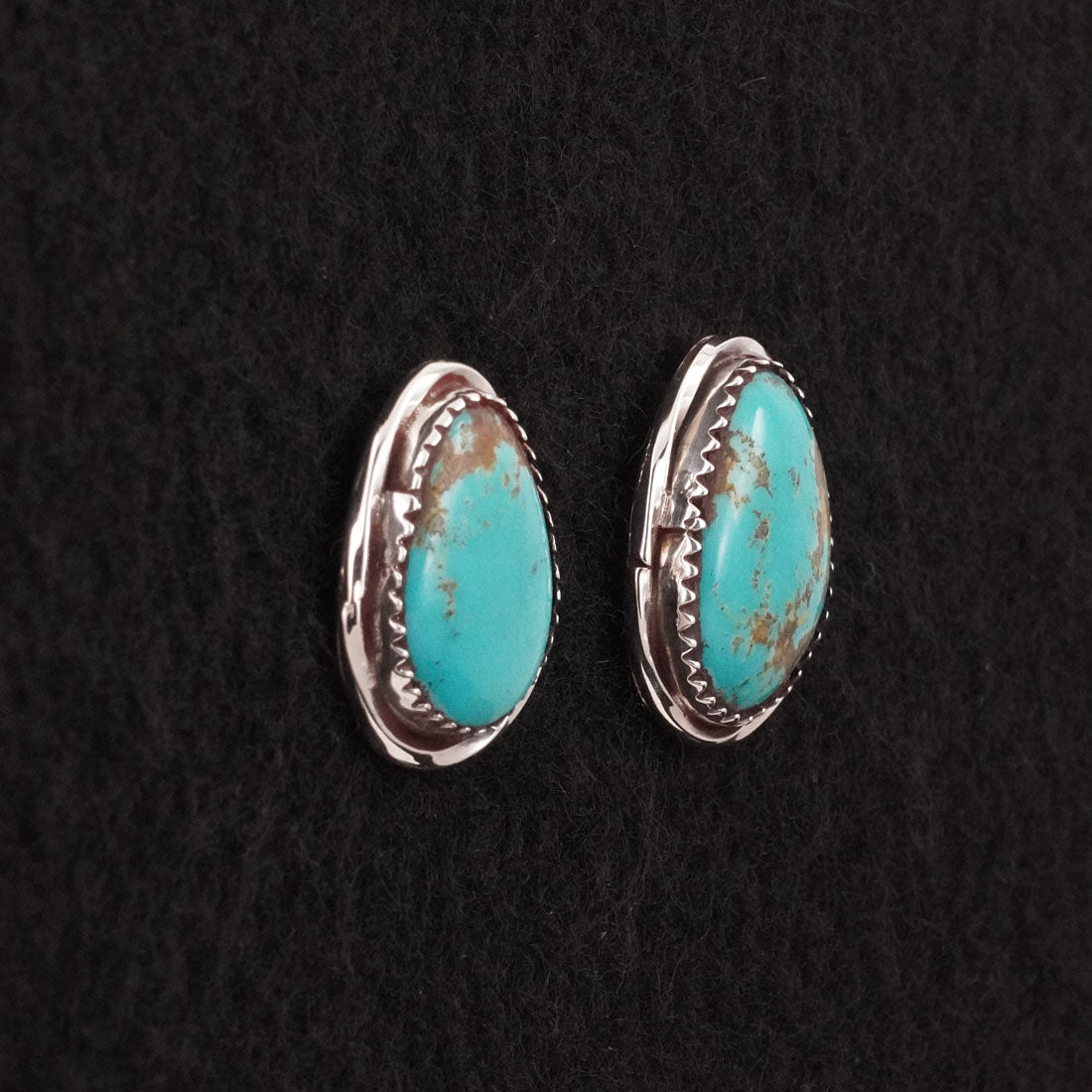 Ernest Hawthorne Turquoise & Sterling Silver Earrings