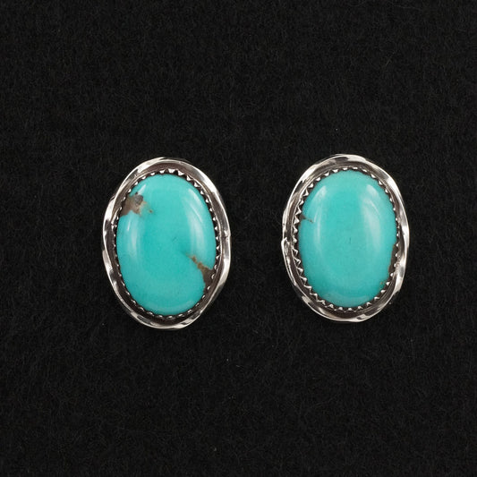 Ernest Hawthorne Turquoise & Sterling Silver Earrings