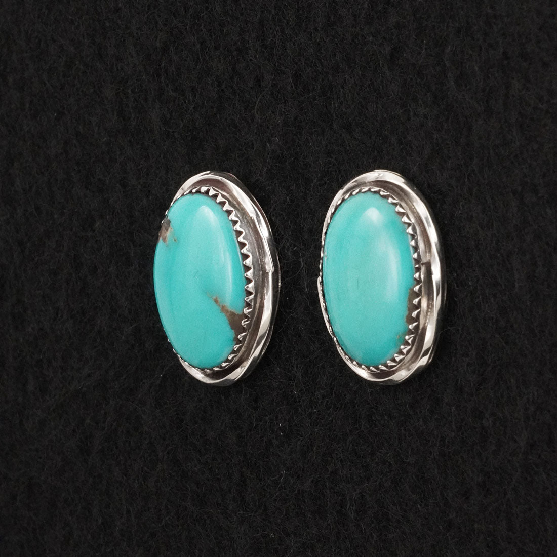 Ernest Hawthorne Turquoise & Sterling Silver Earrings