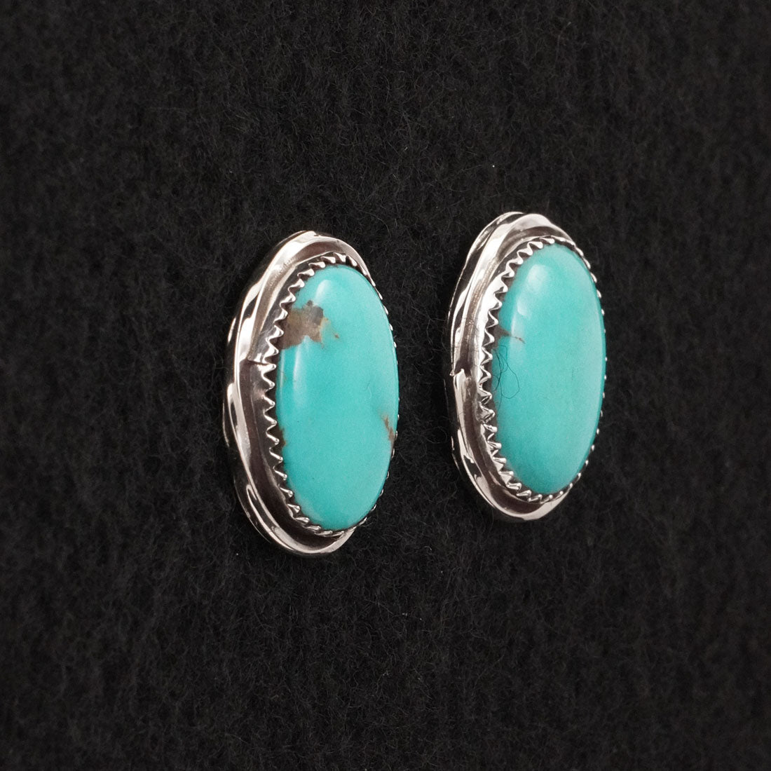 Ernest Hawthorne Turquoise & Sterling Silver Earrings