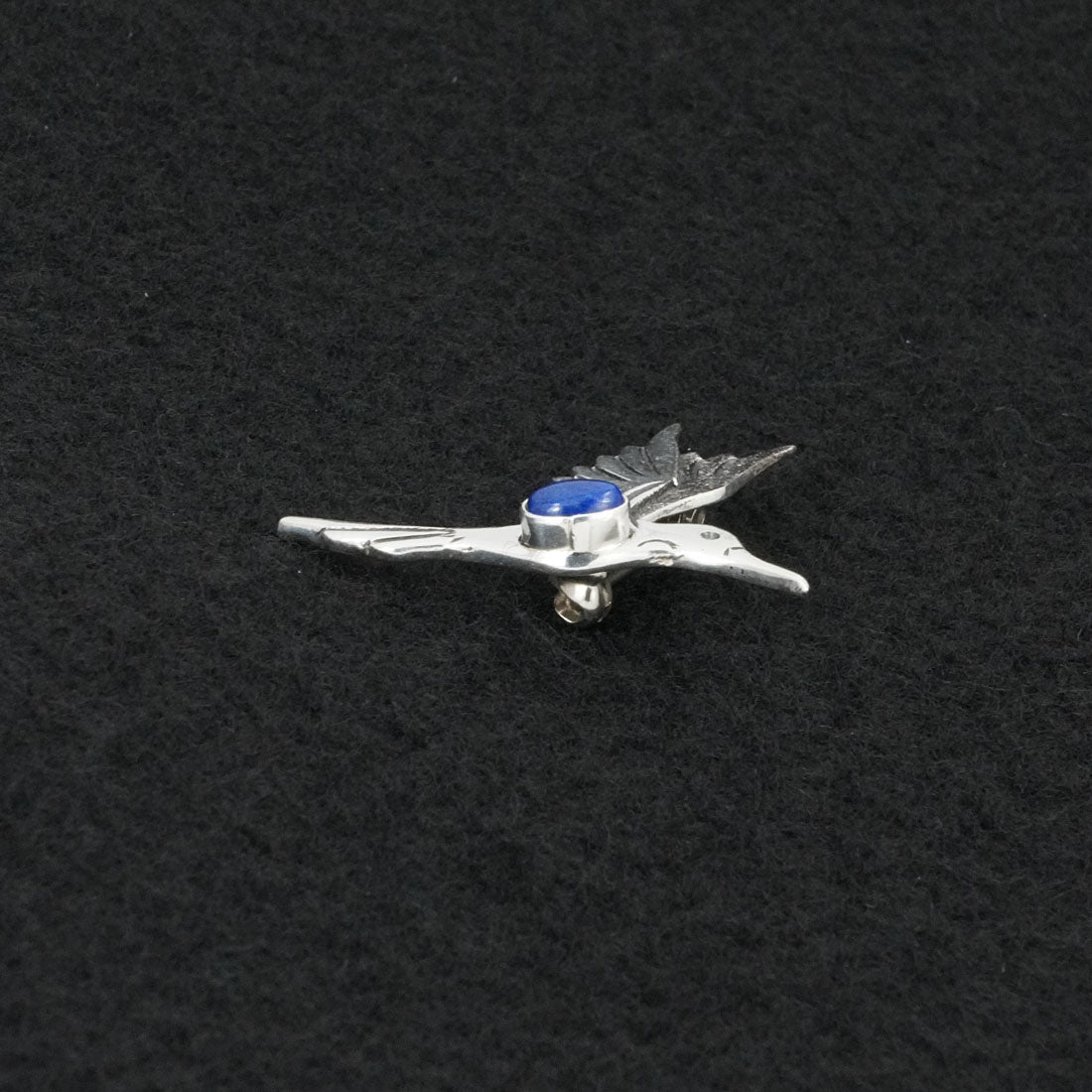 Lee Charley Lapis & Sterling Silver Pendant/Pin