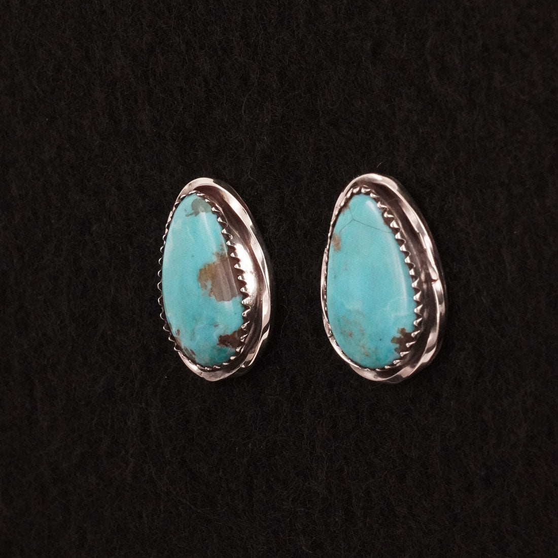 Ernest Hawthorne Turquoise & Sterling Silver Earrings