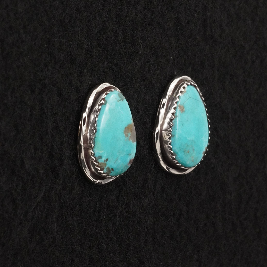 Ernest Hawthorne Turquoise & Sterling Silver Earrings