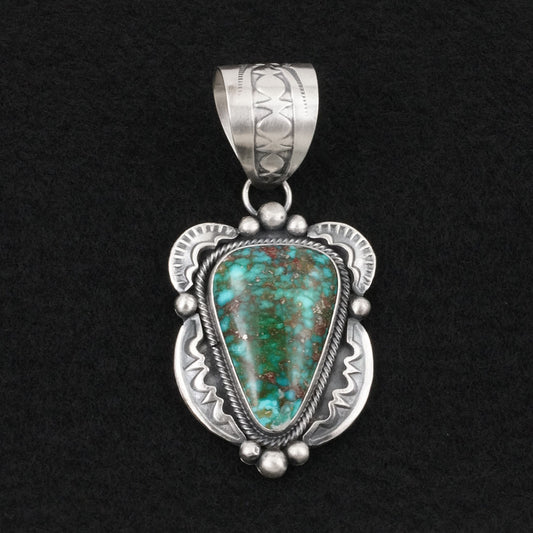 Jackson Hoskie Turquoise & Sterling Silver Pendant