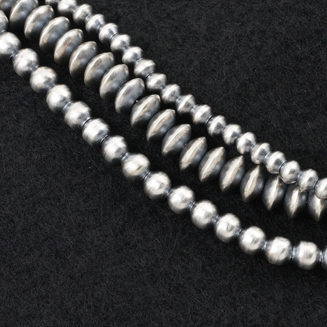 Dorinda Mariano Sterling Silver Navajo Pearl Necklace 18"