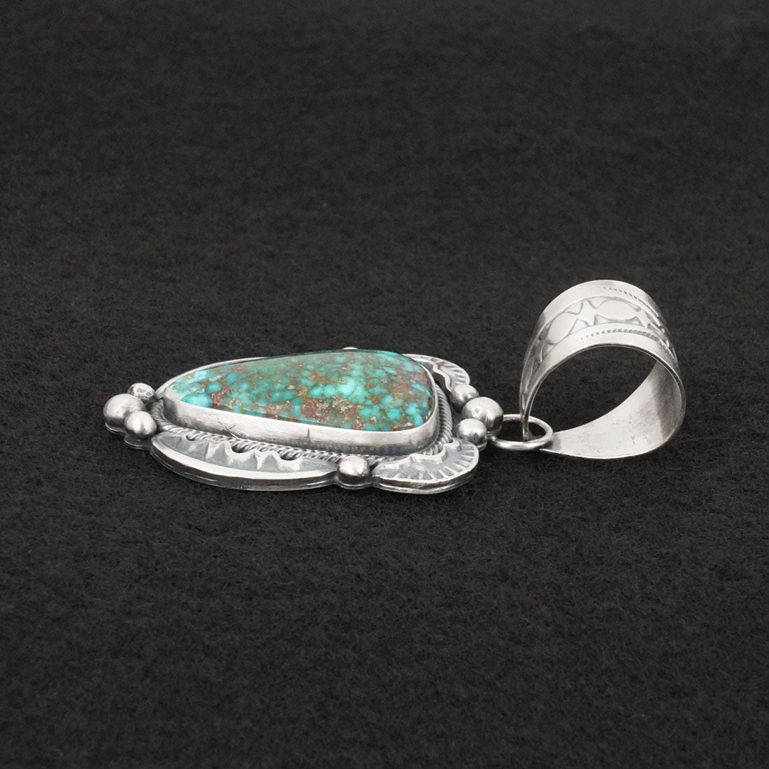 Jackson Hoskie Turquoise & Sterling Silver Pendant