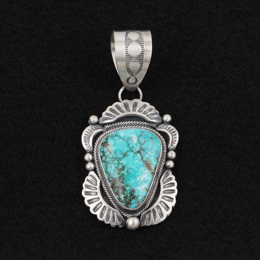 Jackson Hoskie Turquoise & Sterling Silver Pendant