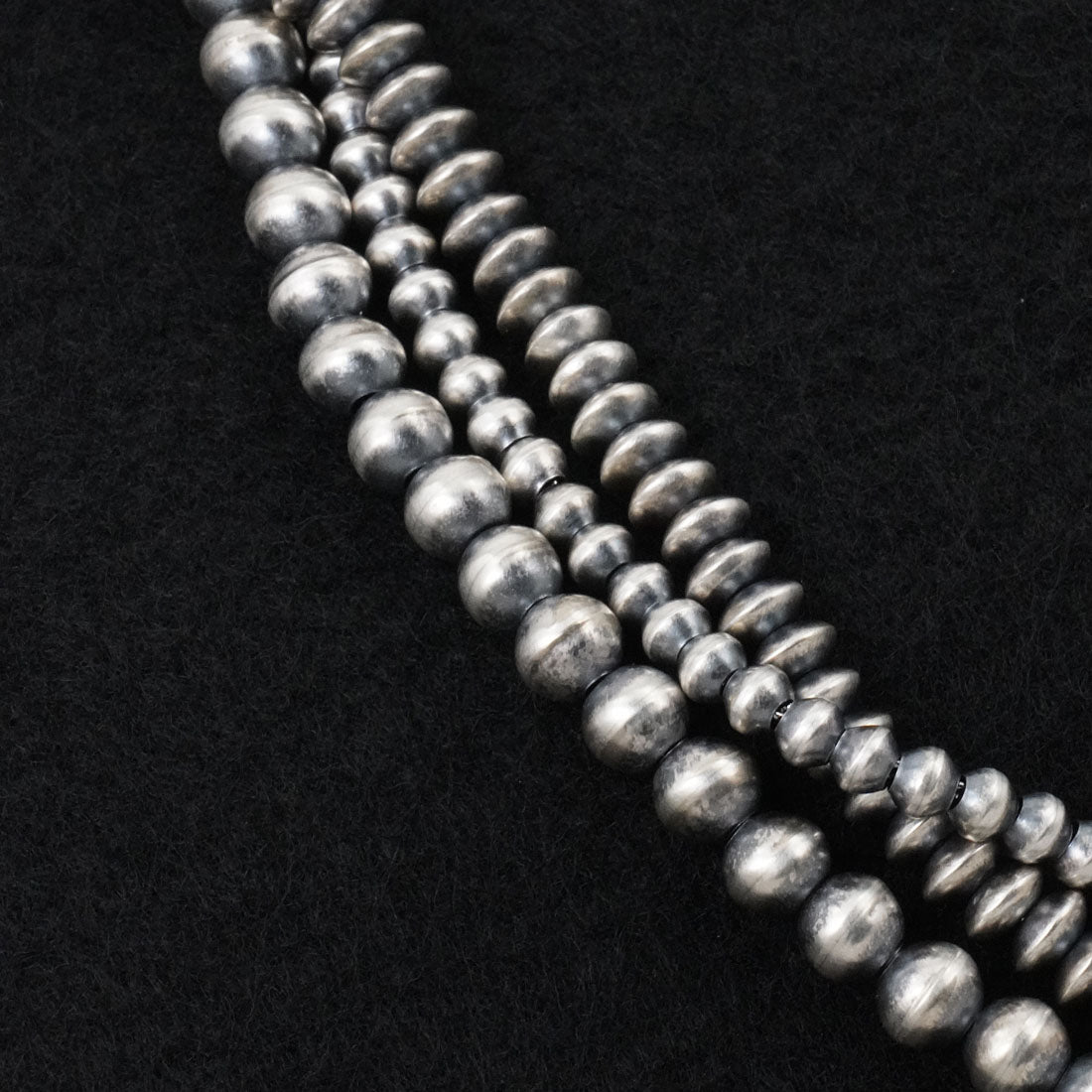 Dorinda Mariano Sterling Silver Navajo Pearl Necklace 18"