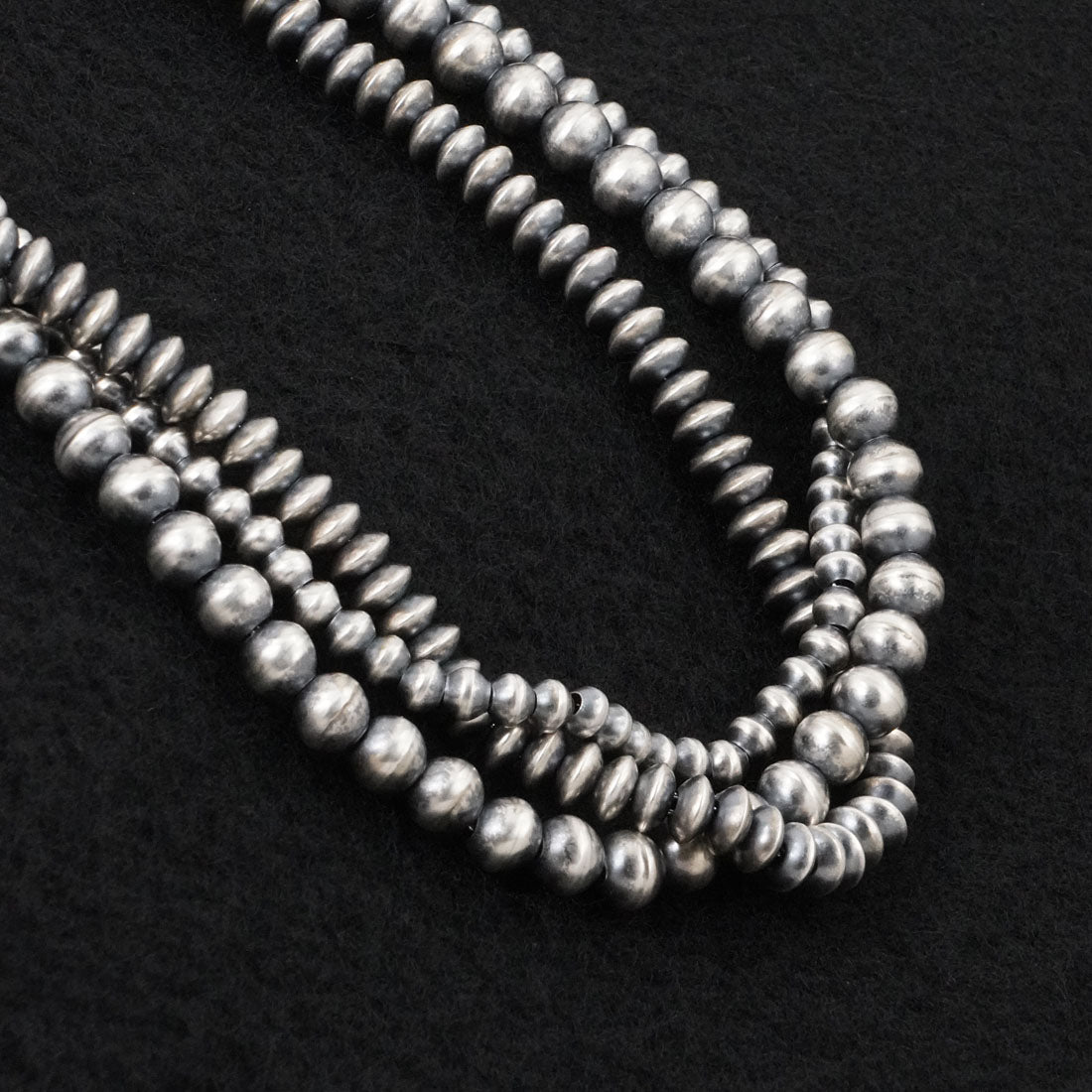 Dorinda Mariano Sterling Silver Navajo Pearl Necklace 18"