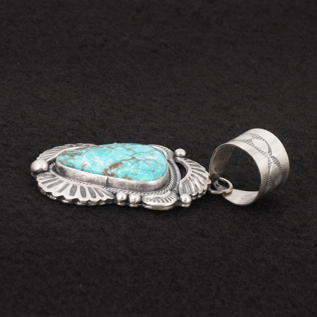 Jackson Hoskie Turquoise & Sterling Silver Pendant