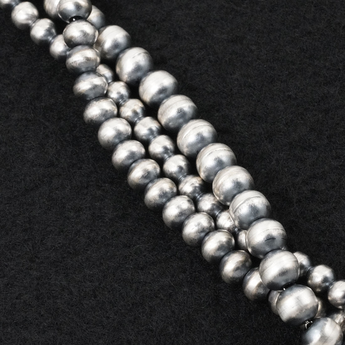 Dorinda Mariano Sterling Silver Navajo Pearl Necklace 20"